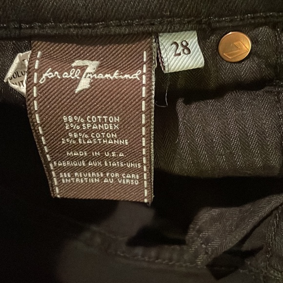 7 For All Mankind Black Jeans - Picture 6 of 6